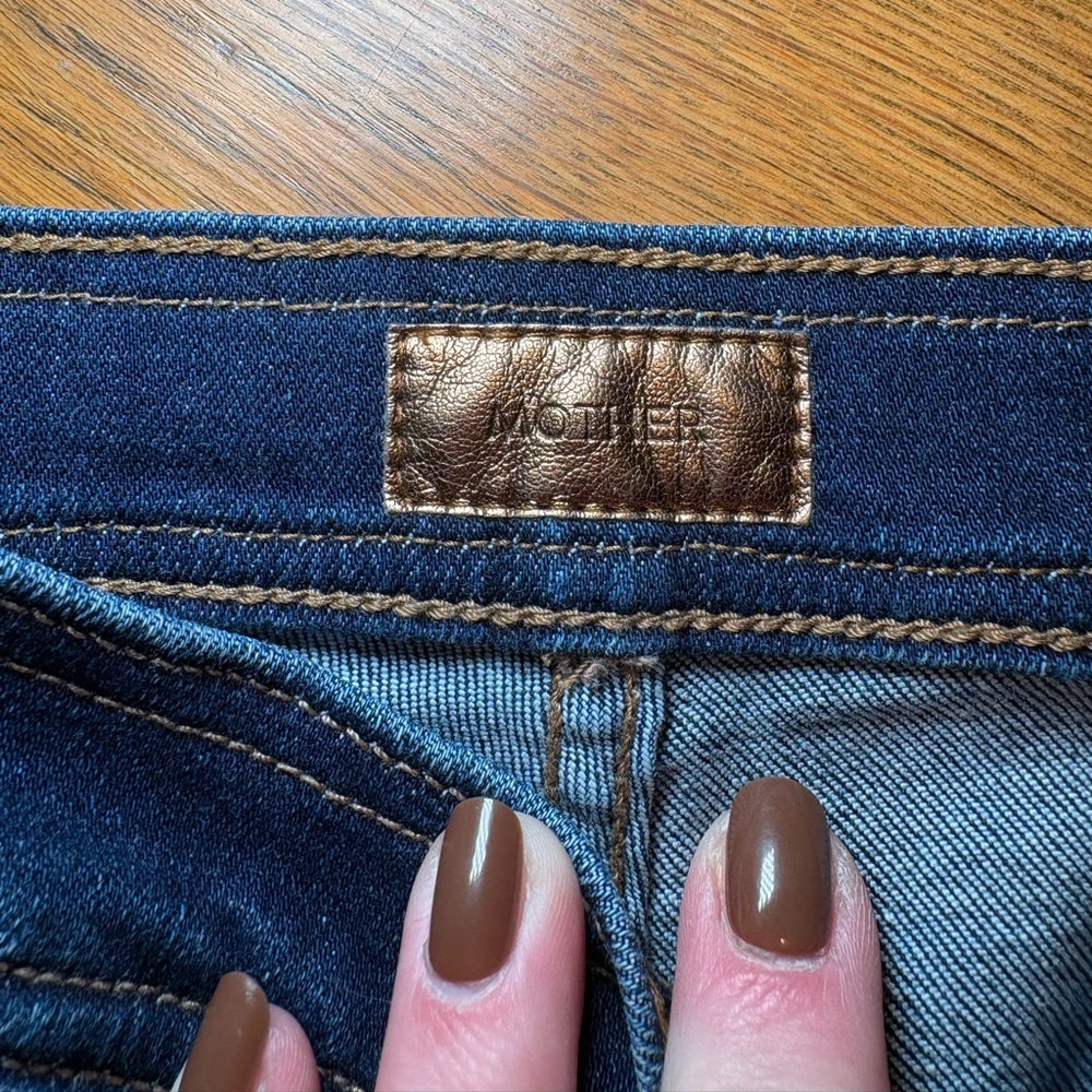 MOTHER The High-Waisted Smokin’ Double-Welt Heel Jeans 25 - Picture 8 of 11